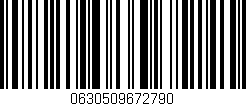 Código de barras (EAN, GTIN, SKU, ISBN): '0630509672790'