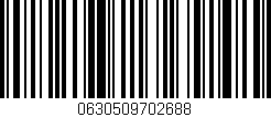 Código de barras (EAN, GTIN, SKU, ISBN): '0630509702688'
