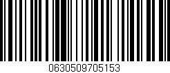 Código de barras (EAN, GTIN, SKU, ISBN): '0630509705153'