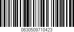 Código de barras (EAN, GTIN, SKU, ISBN): '0630509710423'