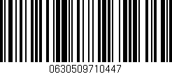 Código de barras (EAN, GTIN, SKU, ISBN): '0630509710447'