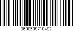 Código de barras (EAN, GTIN, SKU, ISBN): '0630509710492'