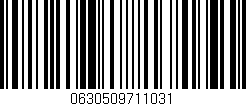 Código de barras (EAN, GTIN, SKU, ISBN): '0630509711031'
