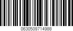Código de barras (EAN, GTIN, SKU, ISBN): '0630509714988'