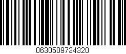 Código de barras (EAN, GTIN, SKU, ISBN): '0630509734320'