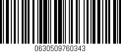 Código de barras (EAN, GTIN, SKU, ISBN): '0630509760343'