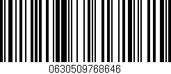 Código de barras (EAN, GTIN, SKU, ISBN): '0630509768646'
