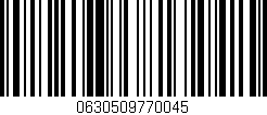 Código de barras (EAN, GTIN, SKU, ISBN): '0630509770045'