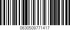 Código de barras (EAN, GTIN, SKU, ISBN): '0630509771417'