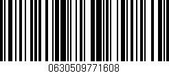 Código de barras (EAN, GTIN, SKU, ISBN): '0630509771608'