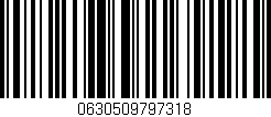 Código de barras (EAN, GTIN, SKU, ISBN): '0630509797318'