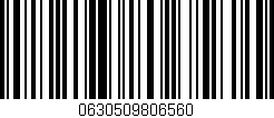Código de barras (EAN, GTIN, SKU, ISBN): '0630509806560'