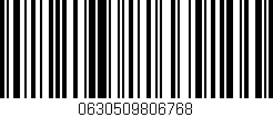 Código de barras (EAN, GTIN, SKU, ISBN): '0630509806768'