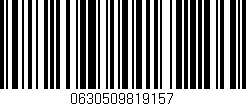 Código de barras (EAN, GTIN, SKU, ISBN): '0630509819157'