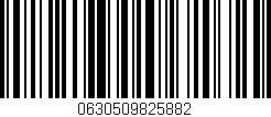 Código de barras (EAN, GTIN, SKU, ISBN): '0630509825882'