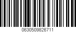 Código de barras (EAN, GTIN, SKU, ISBN): '0630509826711'