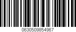 Código de barras (EAN, GTIN, SKU, ISBN): '0630509854967'