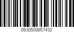 Código de barras (EAN, GTIN, SKU, ISBN): '0630509857432'