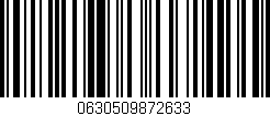 Código de barras (EAN, GTIN, SKU, ISBN): '0630509872633'