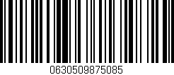 Código de barras (EAN, GTIN, SKU, ISBN): '0630509875085'
