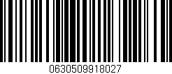 Código de barras (EAN, GTIN, SKU, ISBN): '0630509918027'