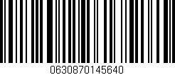 Código de barras (EAN, GTIN, SKU, ISBN): '0630870145640'
