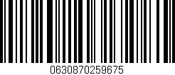 Código de barras (EAN, GTIN, SKU, ISBN): '0630870259675'