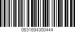 Código de barras (EAN, GTIN, SKU, ISBN): '0631694300444'