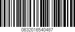 Código de barras (EAN, GTIN, SKU, ISBN): '0632016540487'