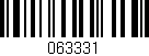 Código de barras (EAN, GTIN, SKU, ISBN): '063331'