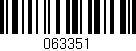 Código de barras (EAN, GTIN, SKU, ISBN): '063351'