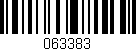 Código de barras (EAN, GTIN, SKU, ISBN): '063383'