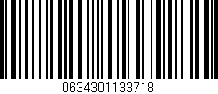 Código de barras (EAN, GTIN, SKU, ISBN): '0634301133718'