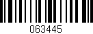 Código de barras (EAN, GTIN, SKU, ISBN): '063445'