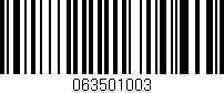 Código de barras (EAN, GTIN, SKU, ISBN): '063501003'