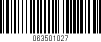Código de barras (EAN, GTIN, SKU, ISBN): '063501027'