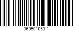 Código de barras (EAN, GTIN, SKU, ISBN): '063501050-1'