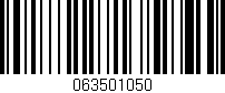 Código de barras (EAN, GTIN, SKU, ISBN): '063501050'