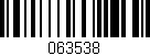Código de barras (EAN, GTIN, SKU, ISBN): '063538'