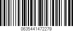 Código de barras (EAN, GTIN, SKU, ISBN): '0635441472279'