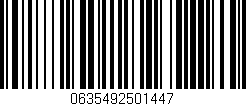 Código de barras (EAN, GTIN, SKU, ISBN): '0635492501447'