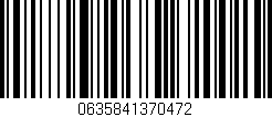 Código de barras (EAN, GTIN, SKU, ISBN): '0635841370472'