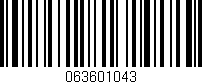 Código de barras (EAN, GTIN, SKU, ISBN): '063601043'