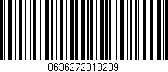 Código de barras (EAN, GTIN, SKU, ISBN): '0636272018209'
