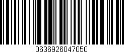 Código de barras (EAN, GTIN, SKU, ISBN): '0636926047050'