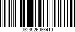 Código de barras (EAN, GTIN, SKU, ISBN): '0636926066419'