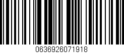 Código de barras (EAN, GTIN, SKU, ISBN): '0636926071918'