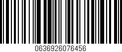 Código de barras (EAN, GTIN, SKU, ISBN): '0636926076456'