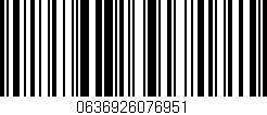 Código de barras (EAN, GTIN, SKU, ISBN): '0636926076951'