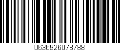 Código de barras (EAN, GTIN, SKU, ISBN): '0636926078788'